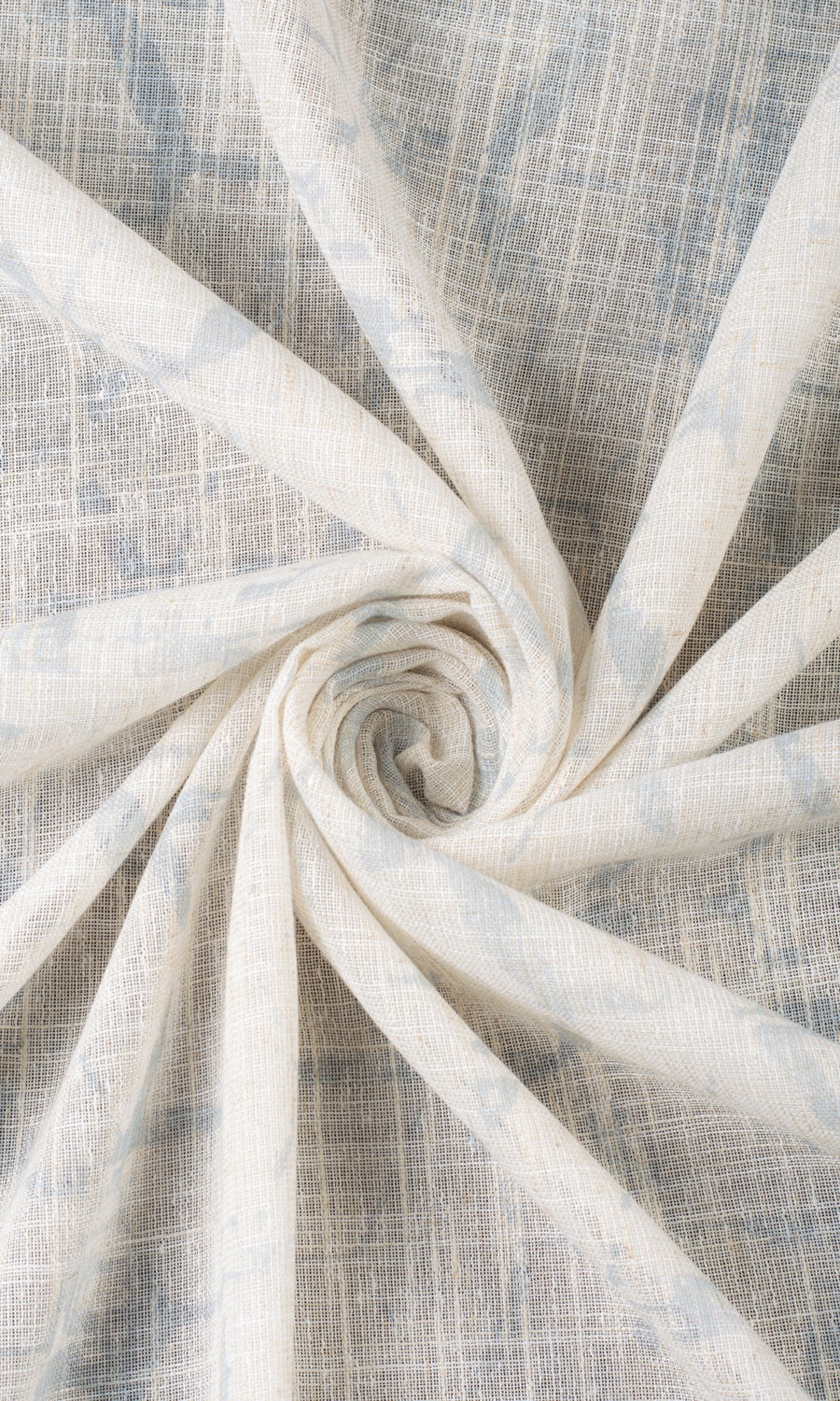 Self-Patterned Sheer Free Fabric Material Sample (Cream/ Grey)