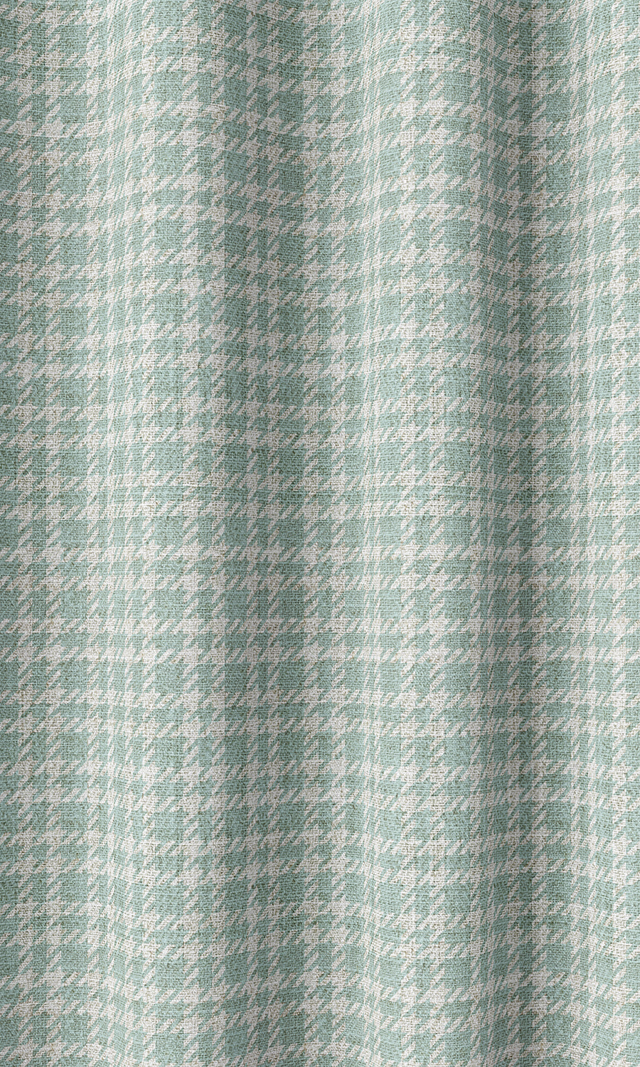 Check Patterned Home Décor Fabric Sample (Aqua Blue/ White)