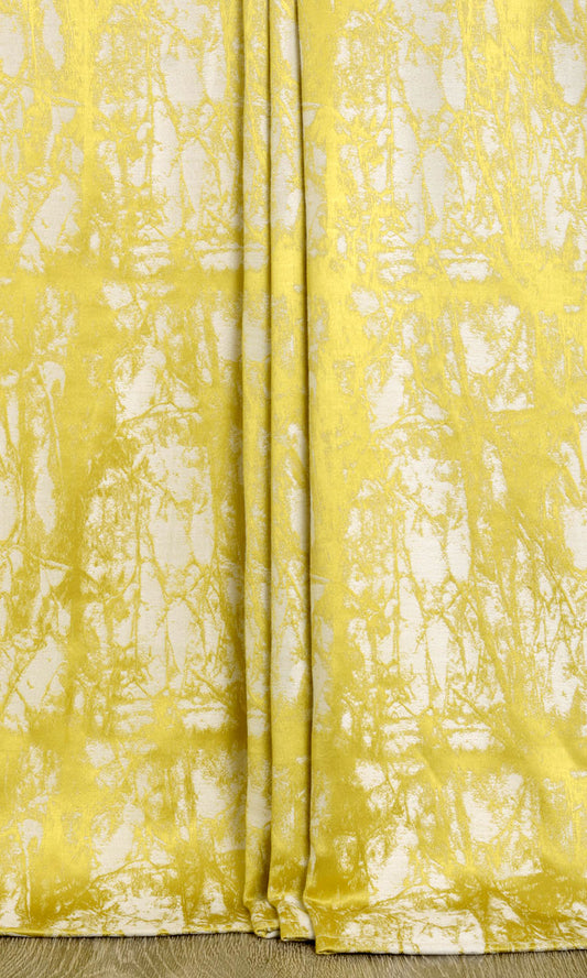 Abstract Print Home Décor Fabric By the Metre (Yellow)