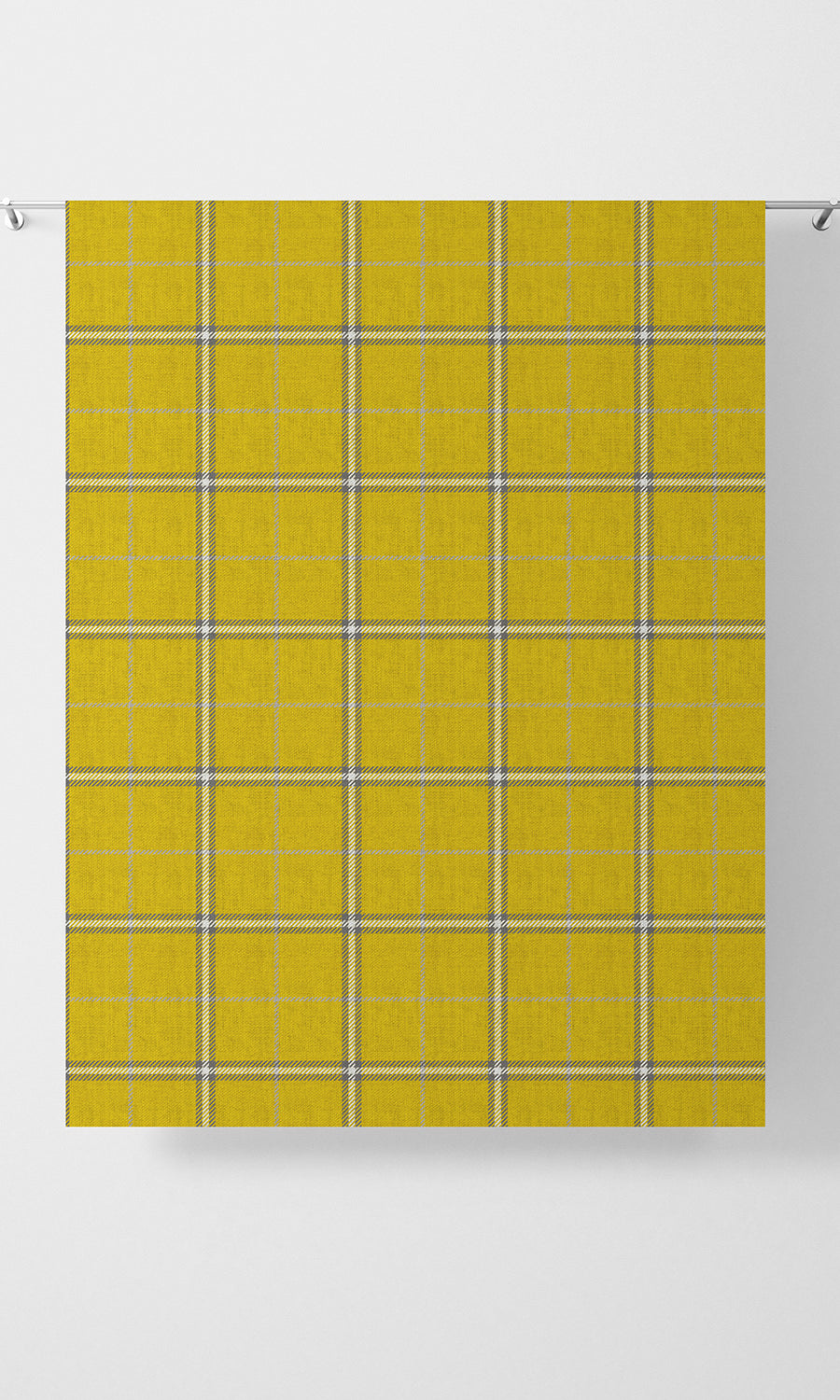 Check Patterned Fabric Material By the Yard (Yellow)