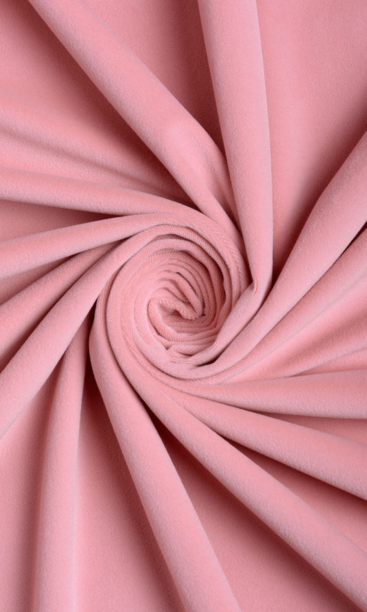 Velvet Home Décor Fabric By the Yard (Soft Pink)