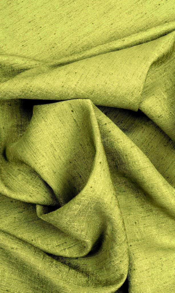 Silk Blend Home Décor Fabric By the Yard (Olive/ Fern Green)
