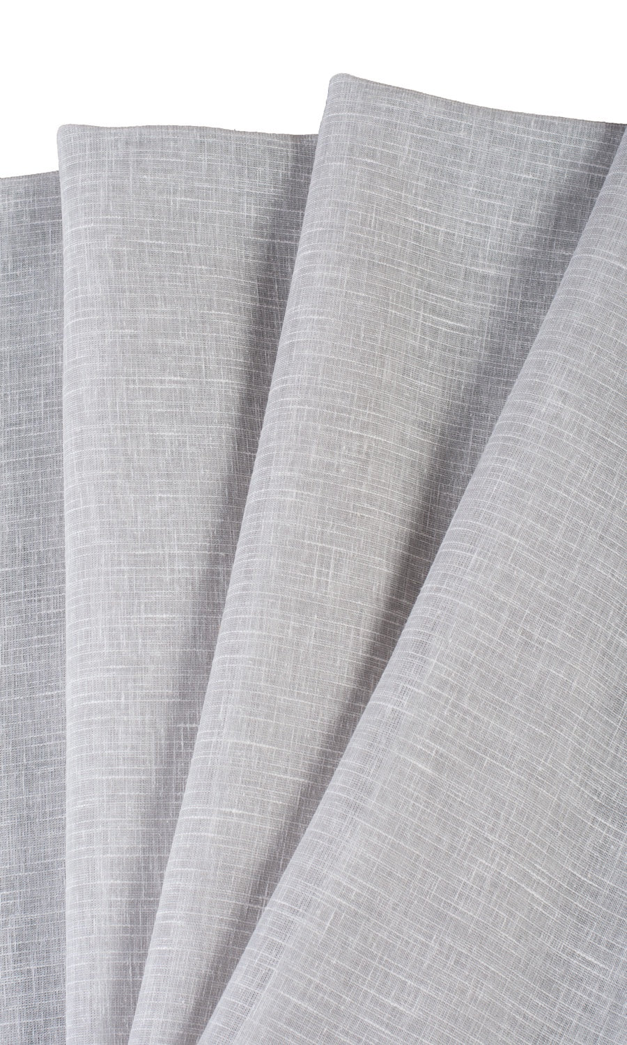 Plain Sheer Home Textile Fabric Material By the Yard (Silvery-Gray)