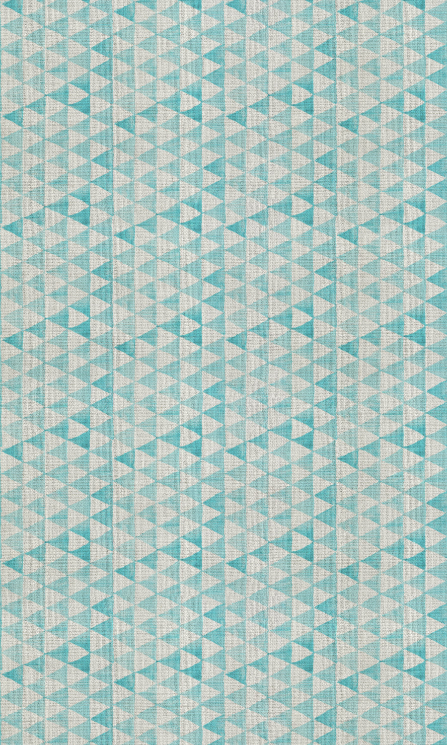 Triagonal Print Free Fabric Material Sample (Eggshell White/ Blue)