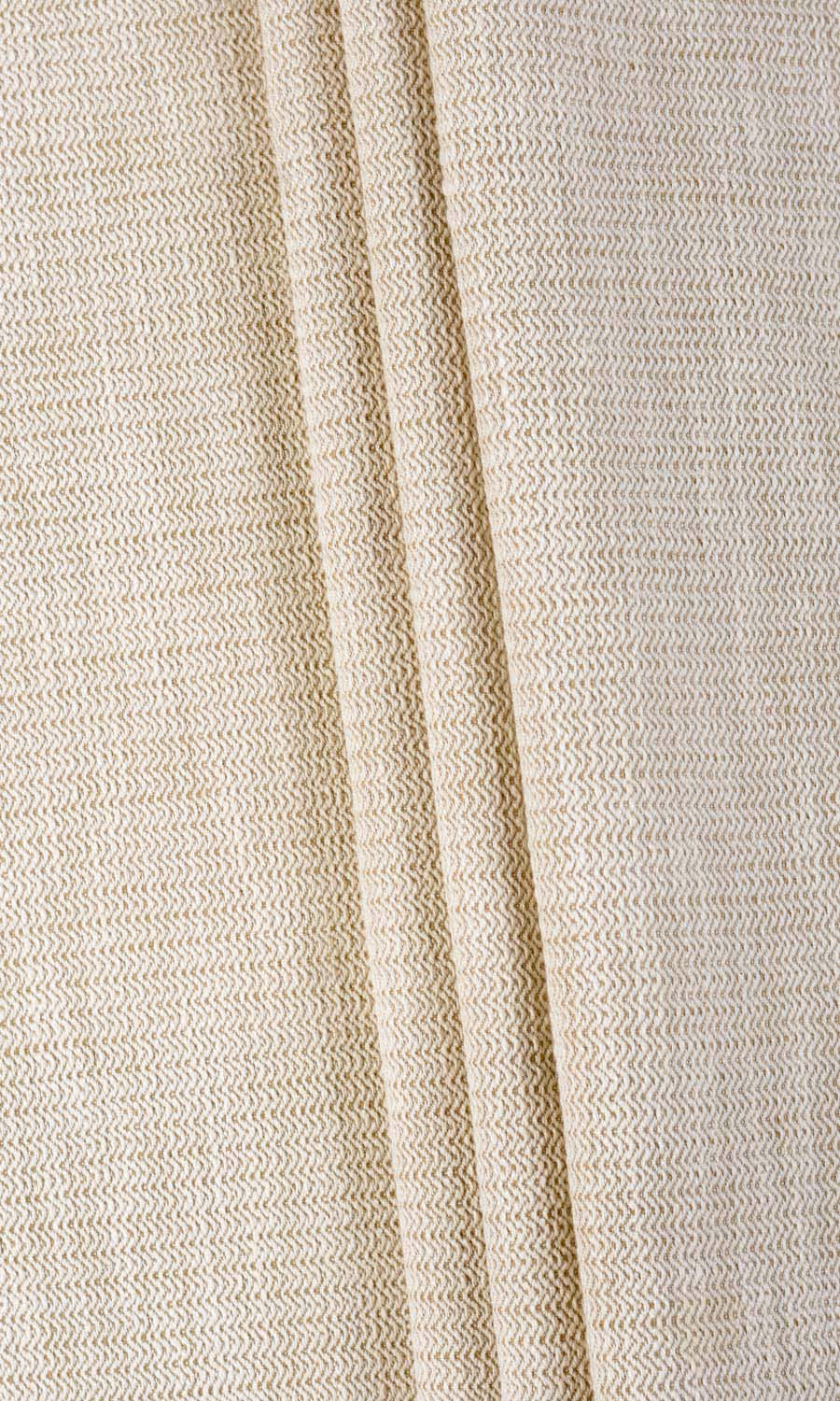 Textured Window Treatments Fabric By the Yard (Sepia Beige/ Off White)