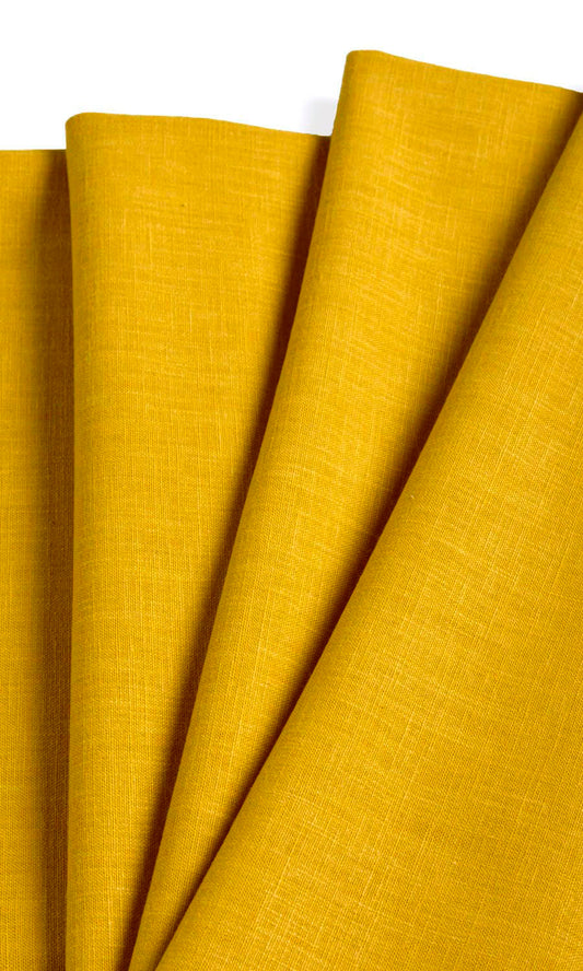Poly-Cotton Blend Home Décor Fabric By the Yard (Yellow)