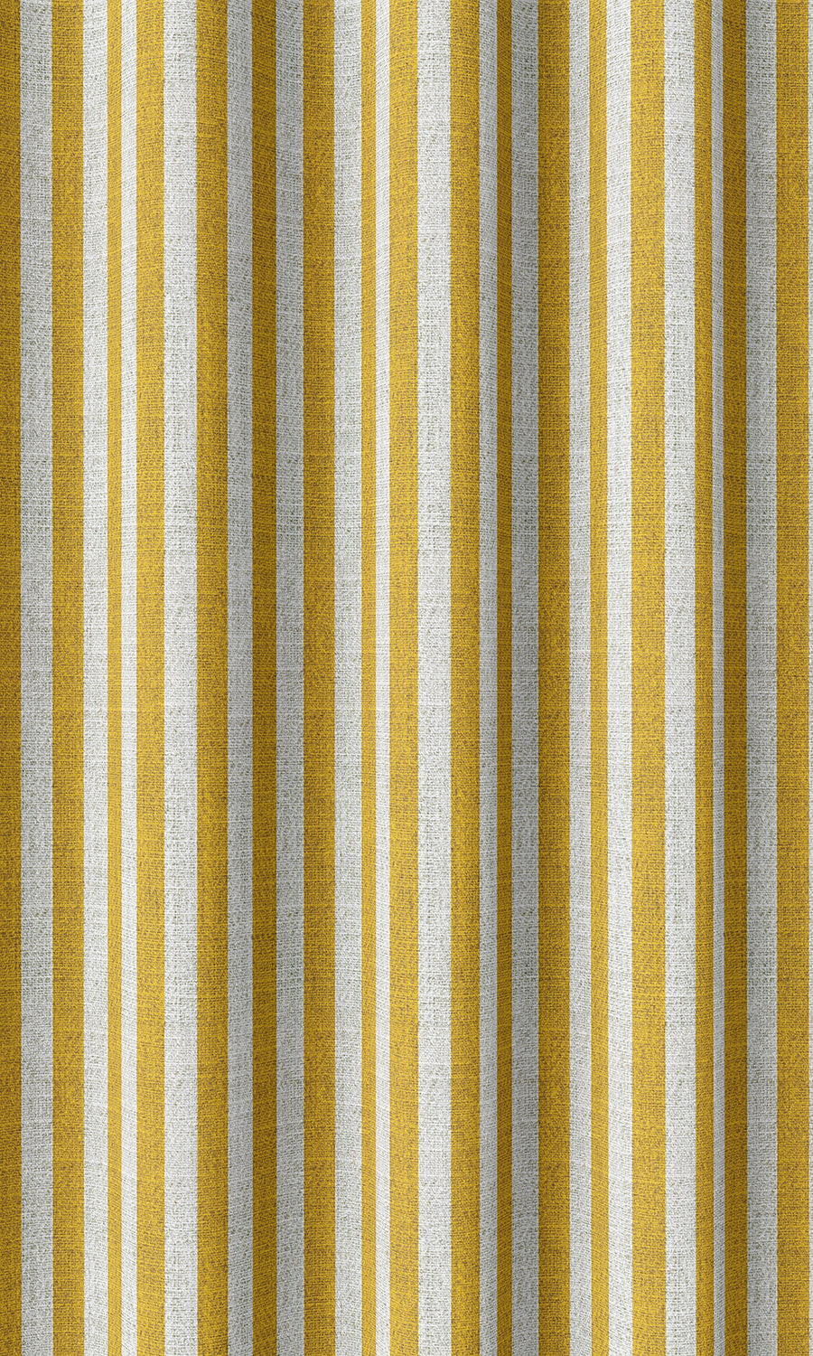 Modern Striped Home Décor Fabric Sample (Deep Yellow/ White)