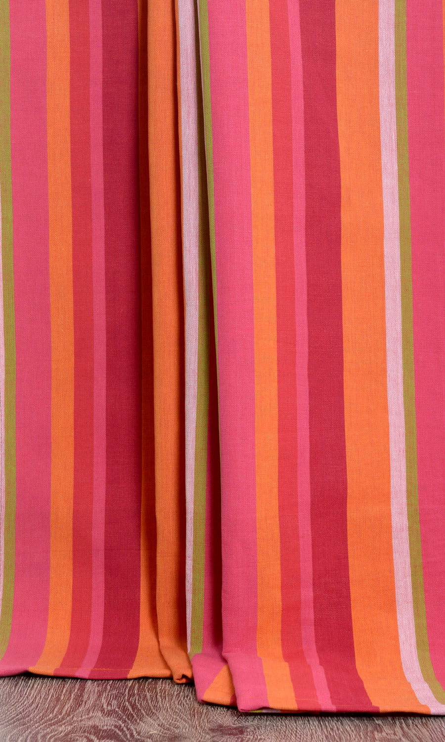 Cotton Fabric Material By the Yard (Orange/ Pink)