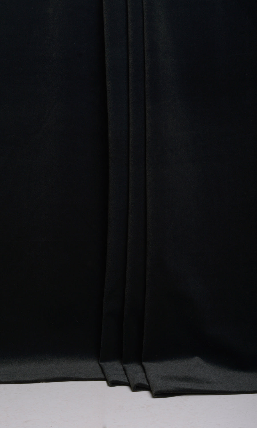 Velvet Fabric Material By the Yard (Black)