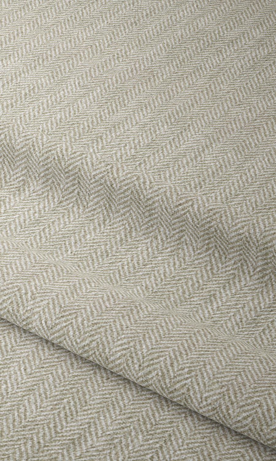 Herringbone Print Window Treatments Fabric By the Yard (Beige/ White)