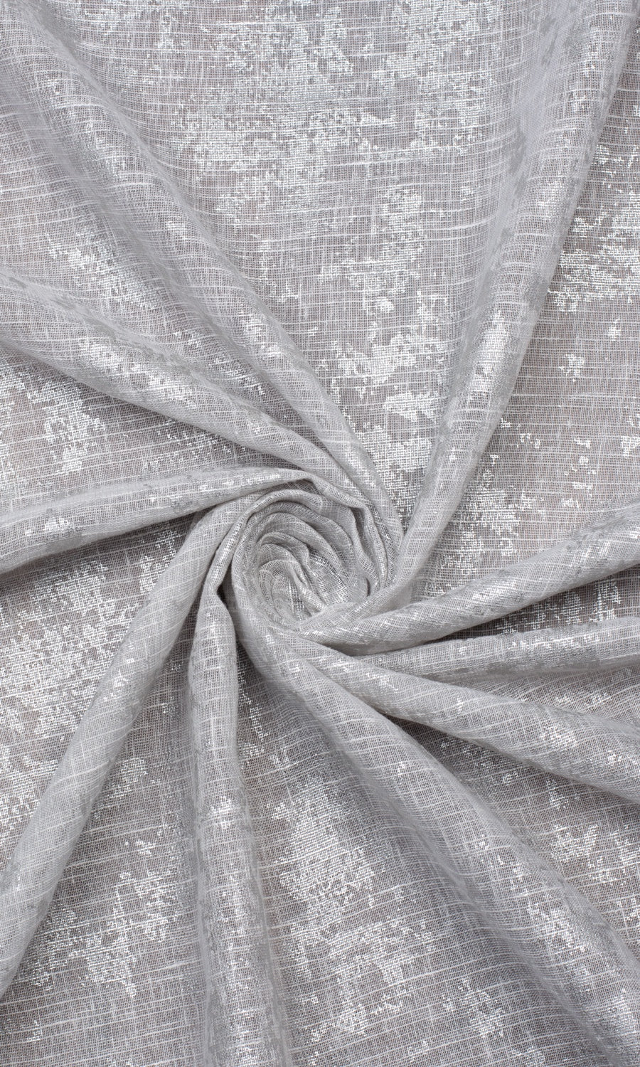 Semi-Sheer Home Textile Fabric Material By the Yard (Gray/ Silver)