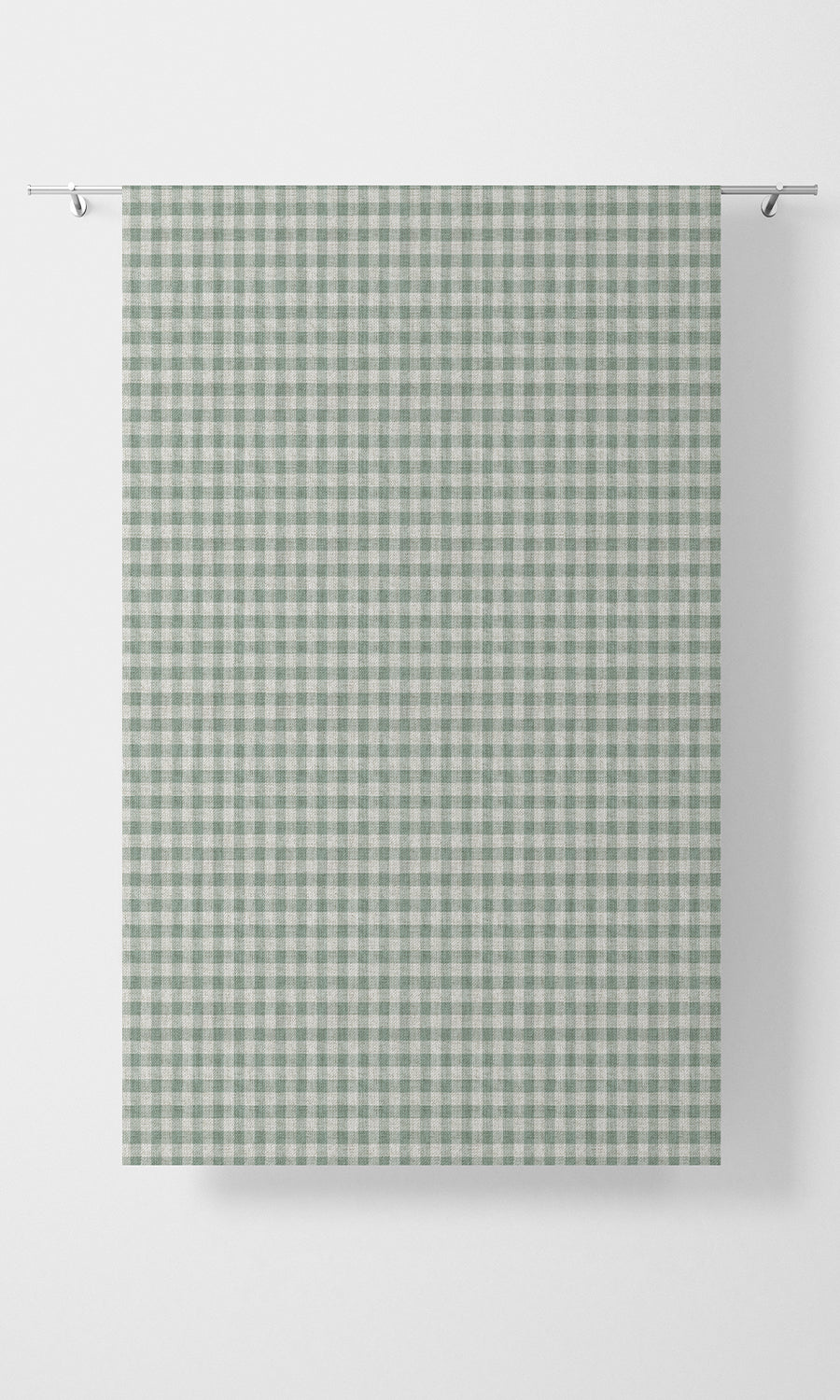 Checkered Home Textile Fabric Material By the Yard (Duck Egg Blue/ White)