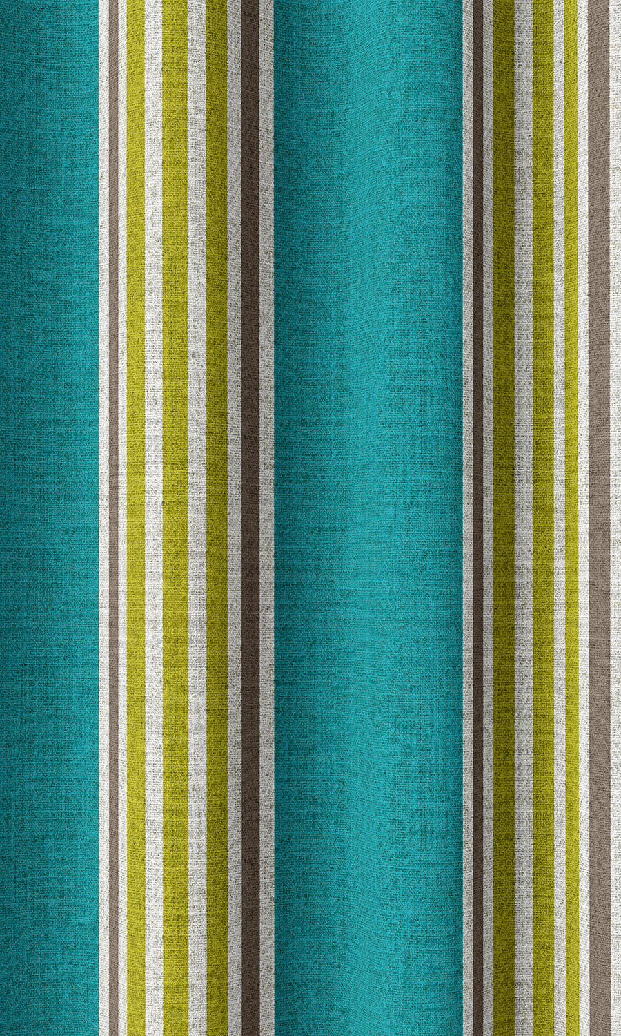 Modern Striped Home Décor Fabric By the Metre (Blue/ Green)