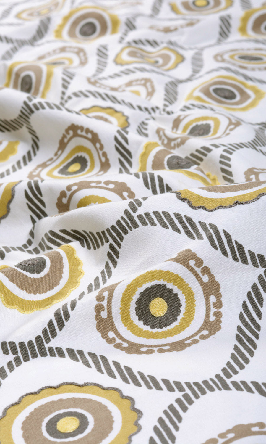 Patterned / Printed / Geometric / Polka Dots / Circles Window Treatments Fabric By the Yard