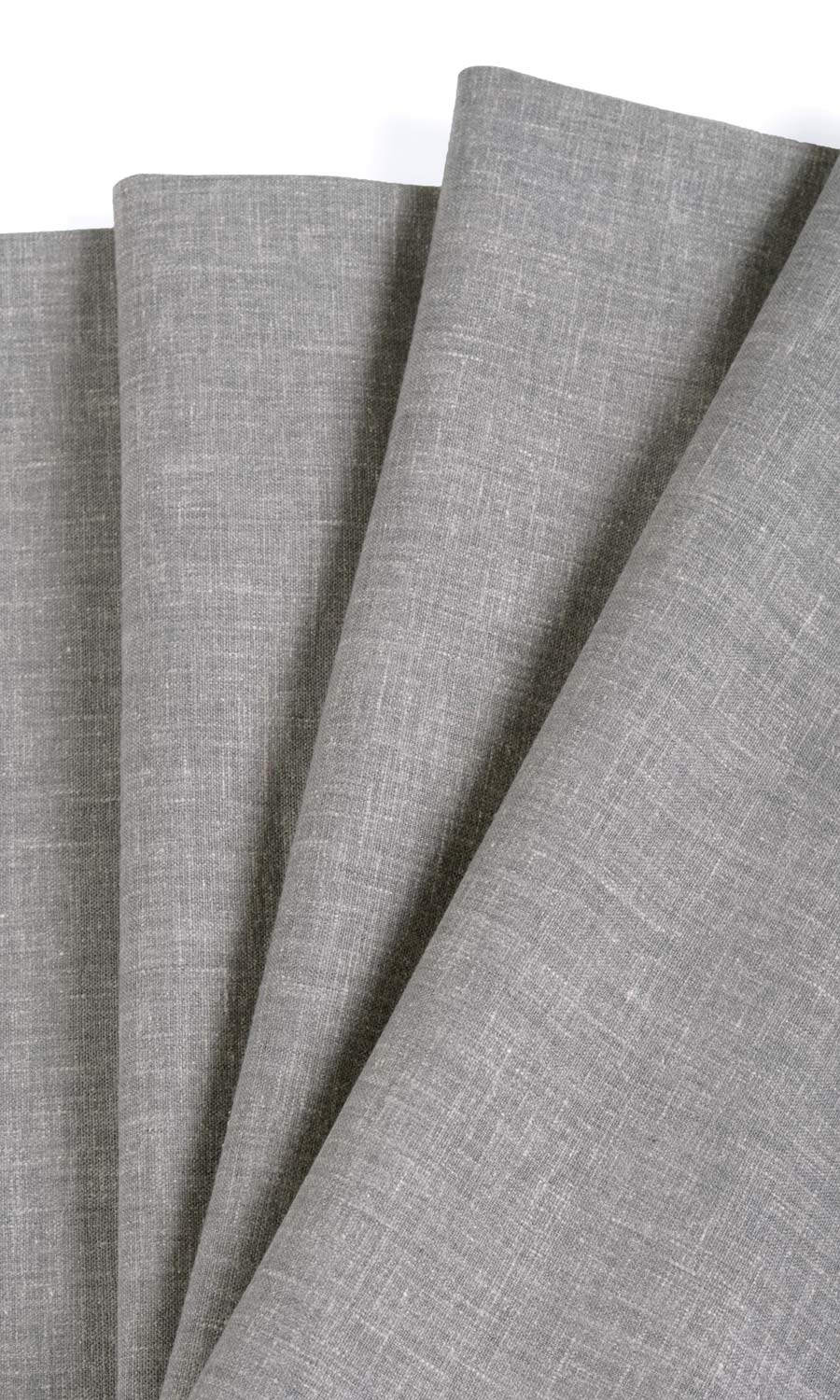 Linen Texture Window Treatments Fabric Sample (Grey)