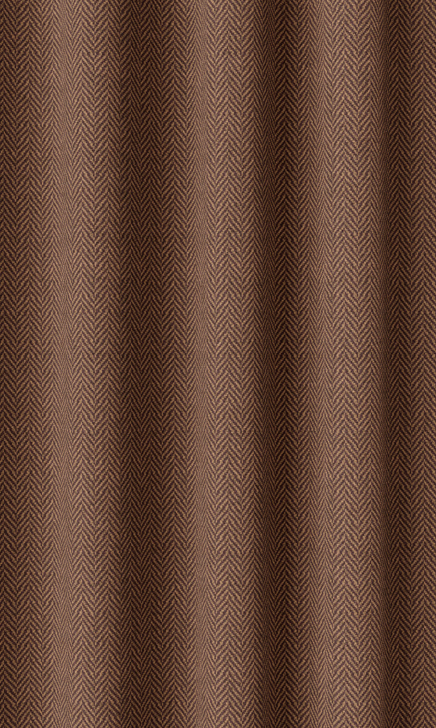 Herringbone Textured Home Décor Fabric By the Yard (Deep Orange)