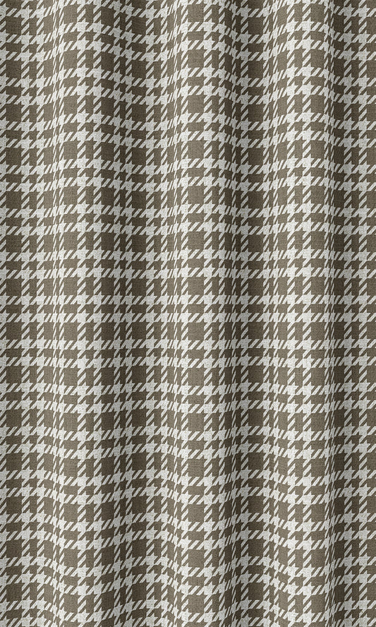 Check Patterned Blinds (Cedar Brown)