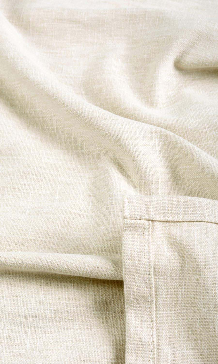 Poly-Cotton Fabric Sample for Roman Blinds & Shades (Warm Ivory/ Pale Beige)