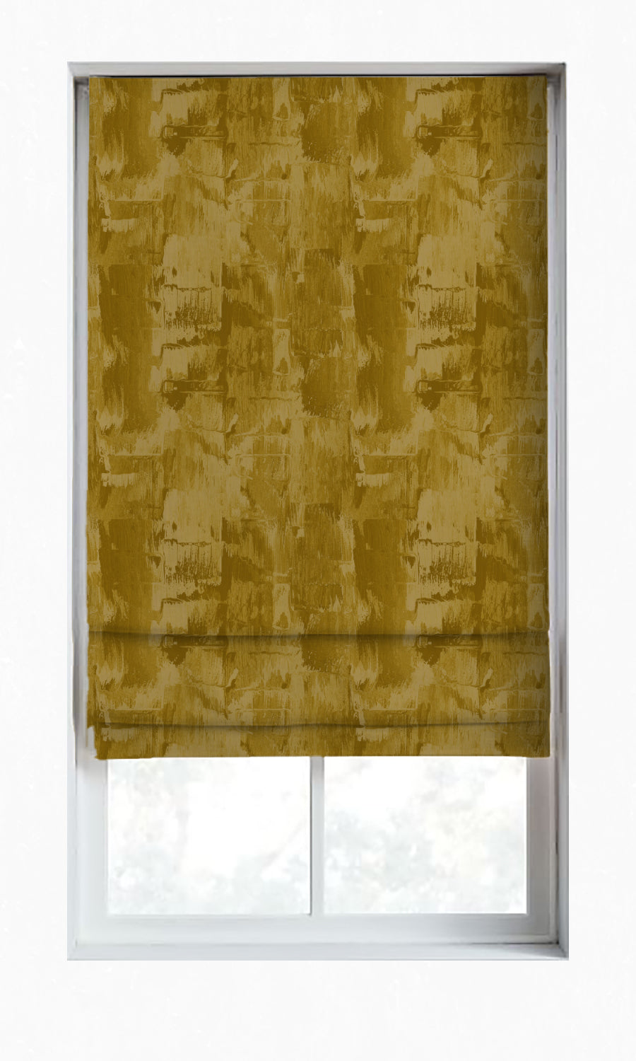 Room Darkening Striped Home Décor Fabric By the Yard (Yellow/ Brown/ Green)