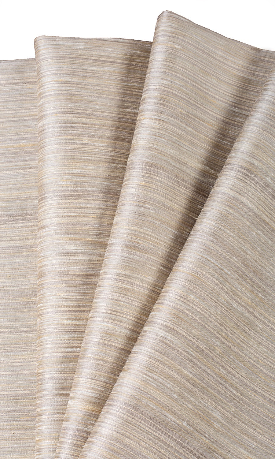 Faux Silk Home Textile Fabric Material By the Yard (Sepia Beige)
