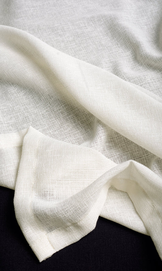 Sheer Fabric Blinds (Pearl White)
