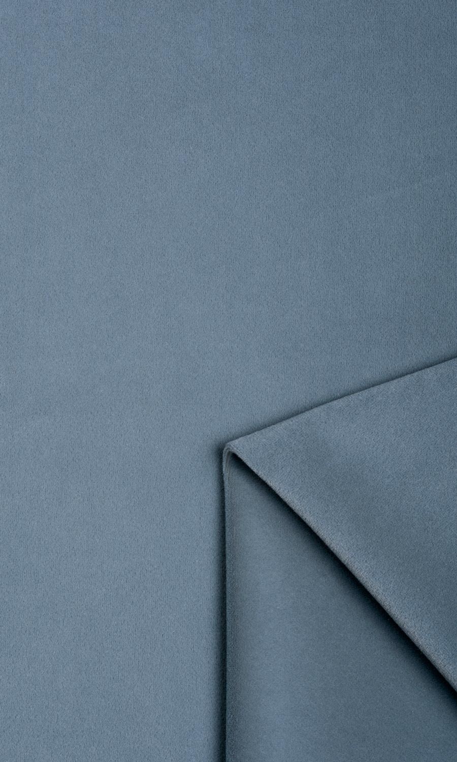 Velvet Home Textile Fabric Material Sample (Grey/ Blue)