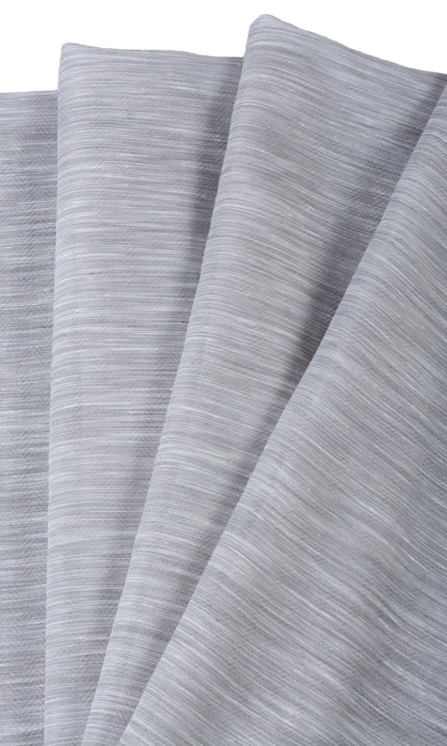 Textured Sheer Fabric Sample for Roman Blinds & Shades (Heather Gray)