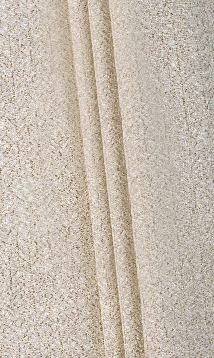Herringbone Print Fabric Material By the Yard (Off White/ Pale Beige)