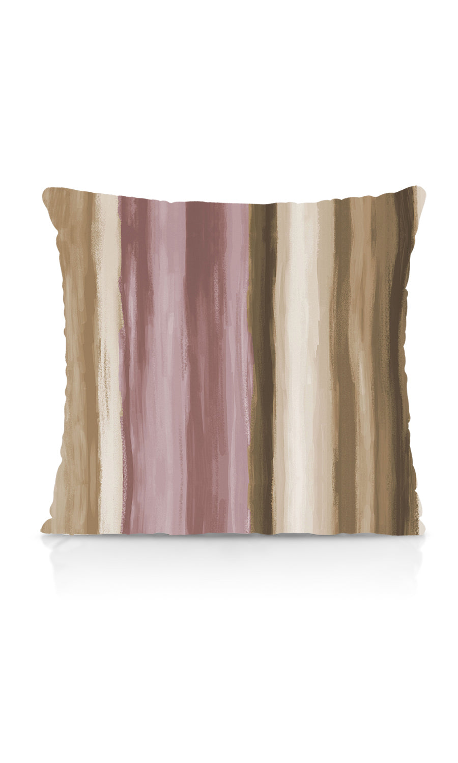 Modern Striped Free Fabric Material Sample (Pink/ Brown)