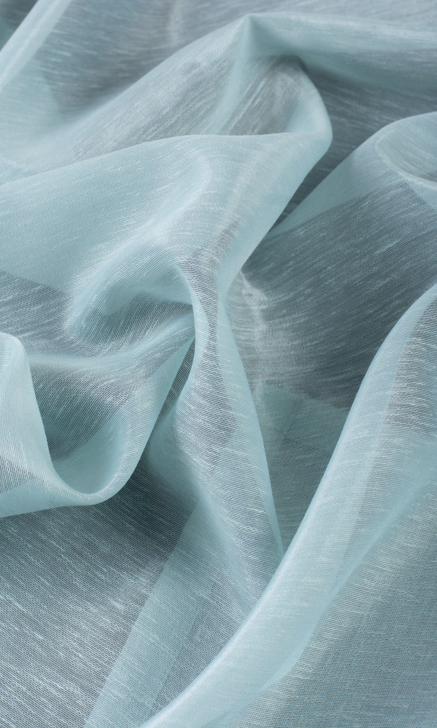 Textured Sheer/ Voile Home Décor Fabric By the Yard (Light Blue)