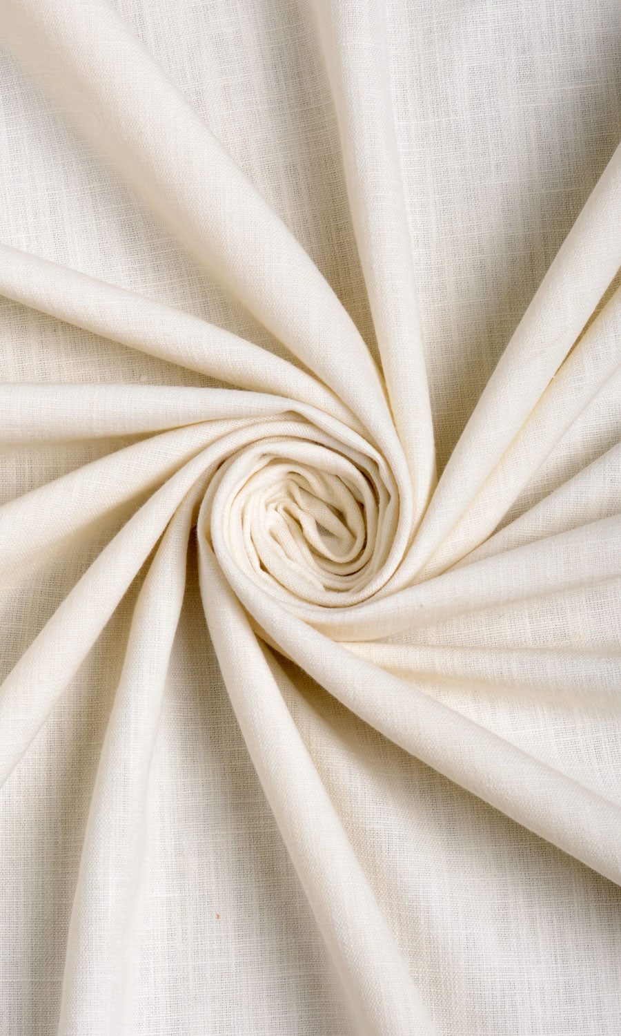 Poly-Cotton Home Décor Fabric By the Yard (Cream/ White)