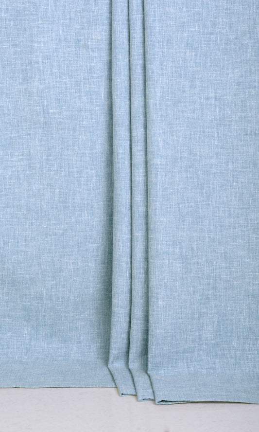 Poly-Cotton Blend Home Décor Fabric By the Yard (Pale Cobalt)