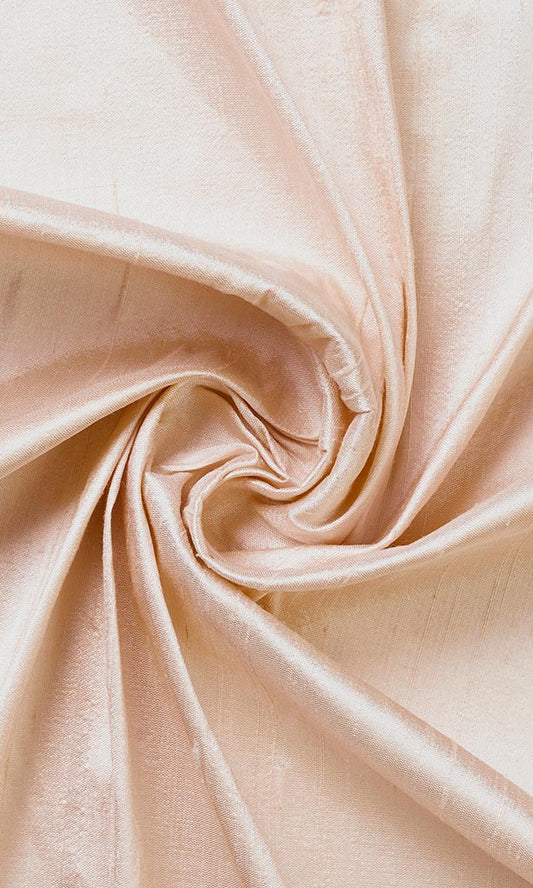 Dupioni Silk Roman Blinds (Blush Pink)