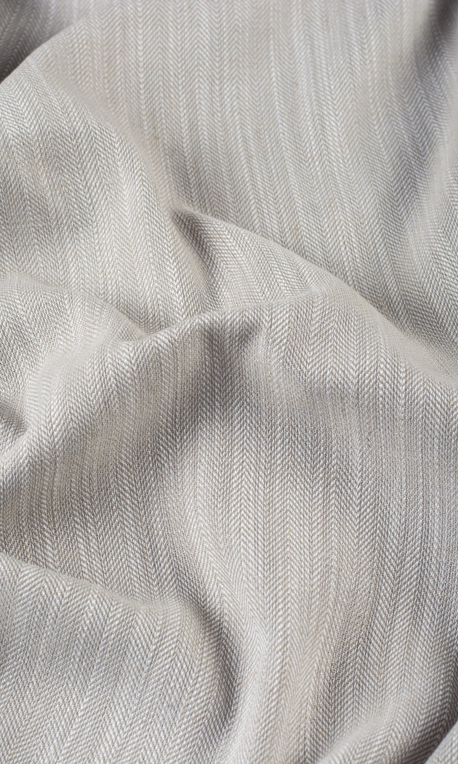 Textured Linen Blend Fabric Sample for Roman Blinds & Shades (Warm Gray-Brown)