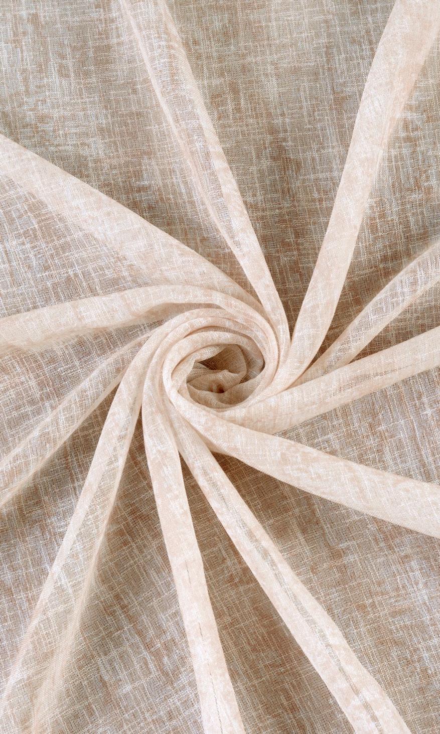 Textured Sheer Home Textile Fabric Material By the Yard (Salmon Pink/ Peach Orange)