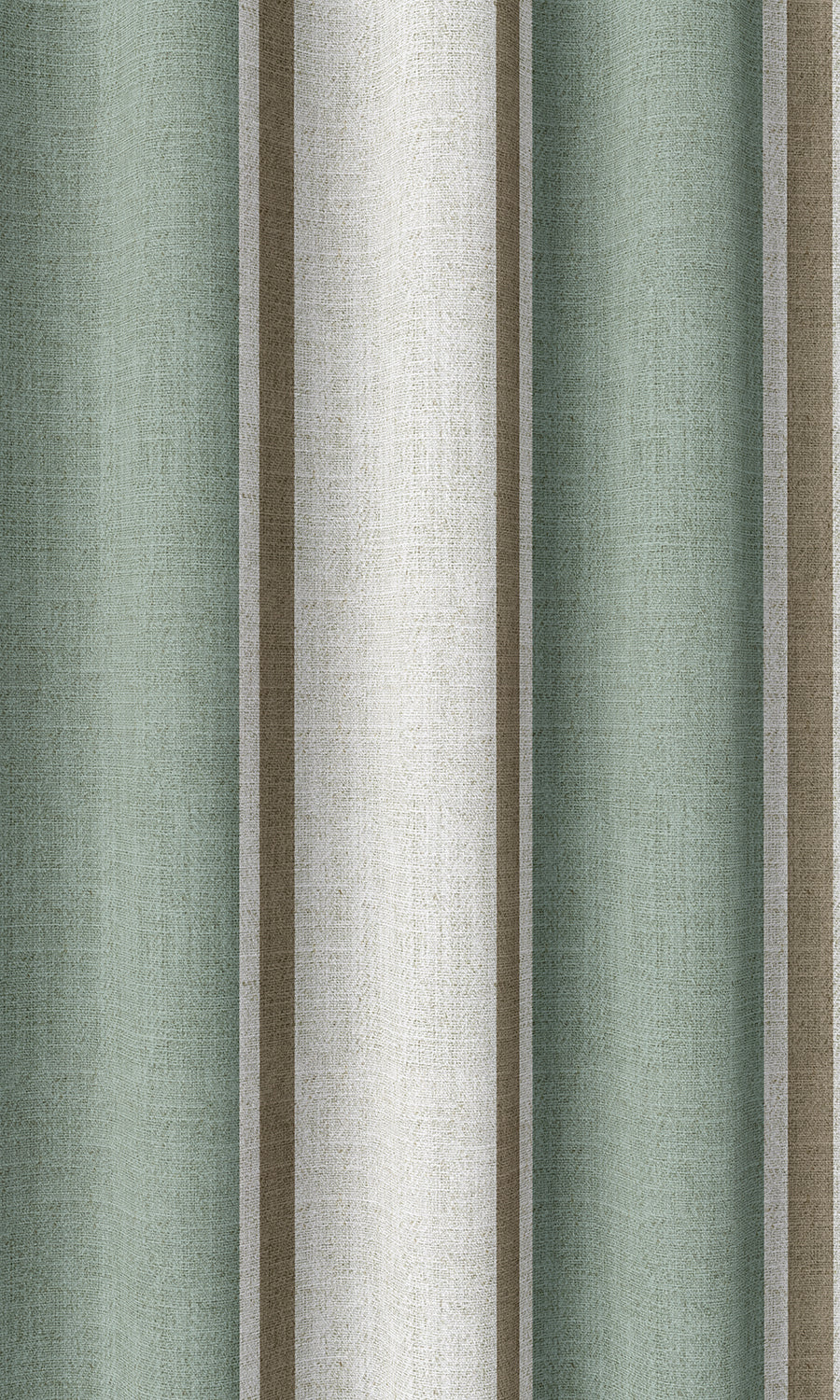 Striped Home Décor Fabric By the Yard (Blue/ Brown/ White)