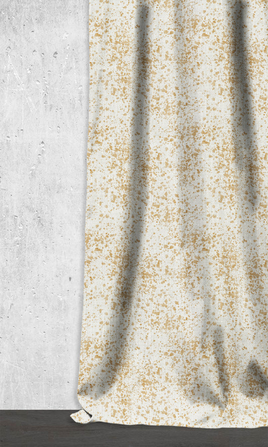 Abstract Print Home Décor Fabric By the Metre (White/ Pale Brown)