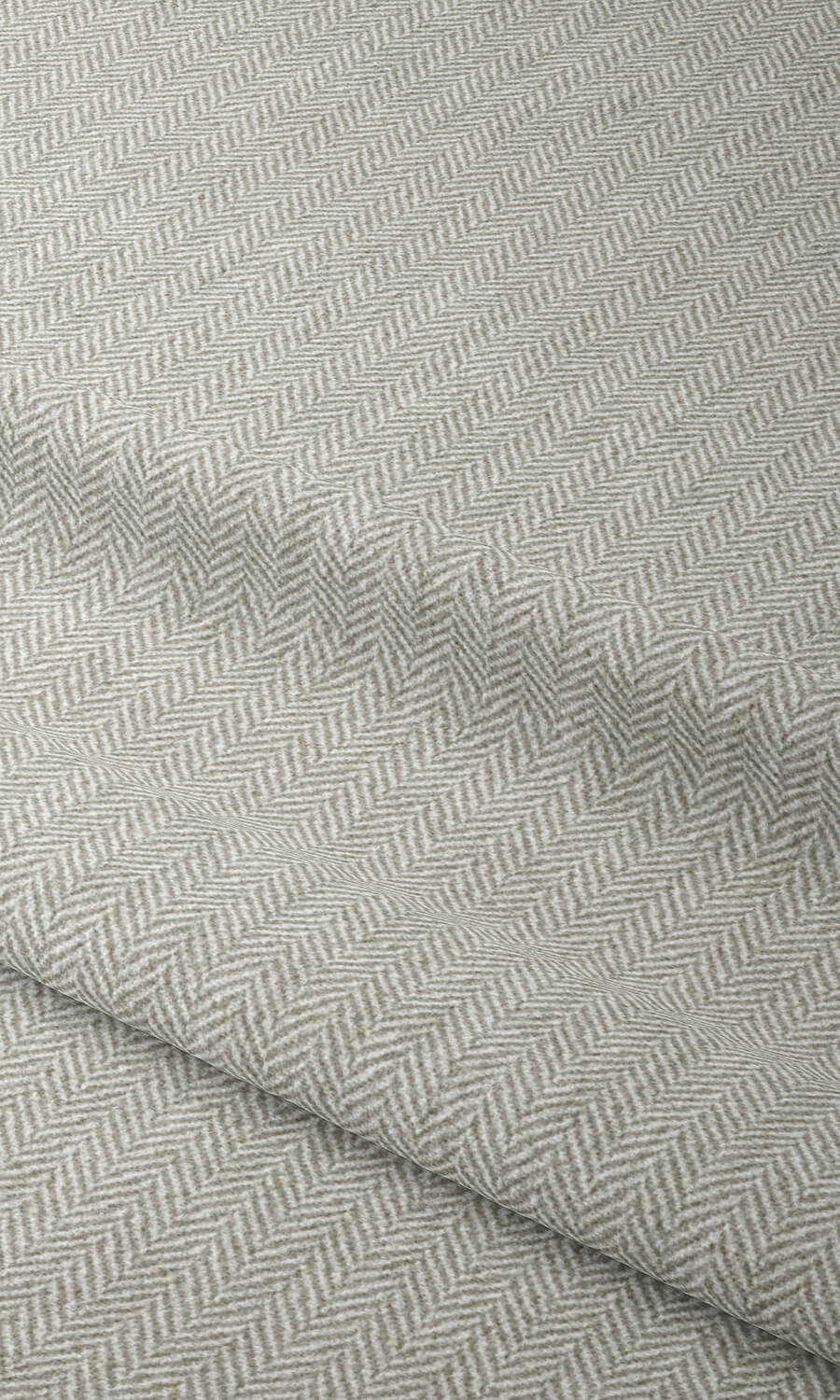 Herringbone Textured Home Textile Fabric Material Sample (Grey)