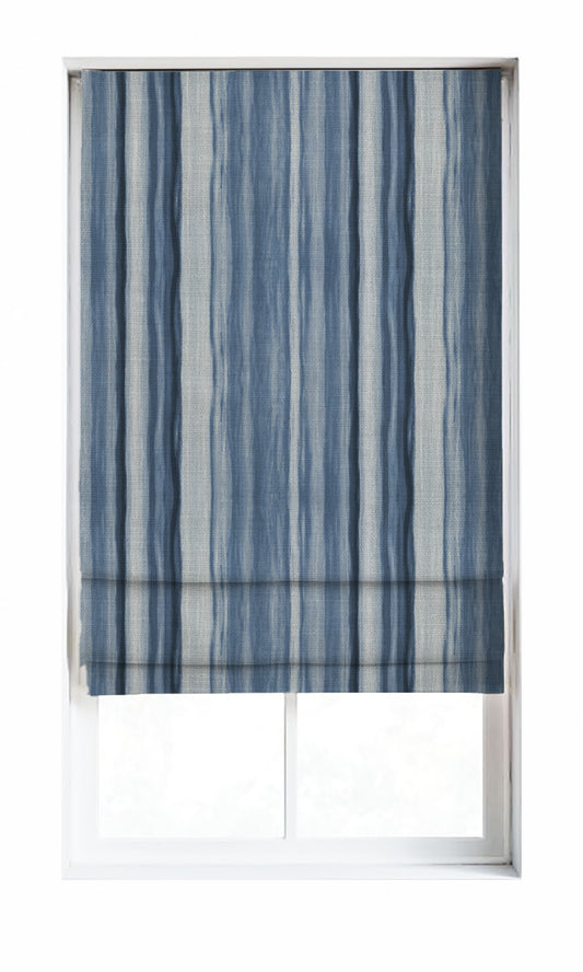 Modern Striped Shades (Cobalt/ Denim Blue)