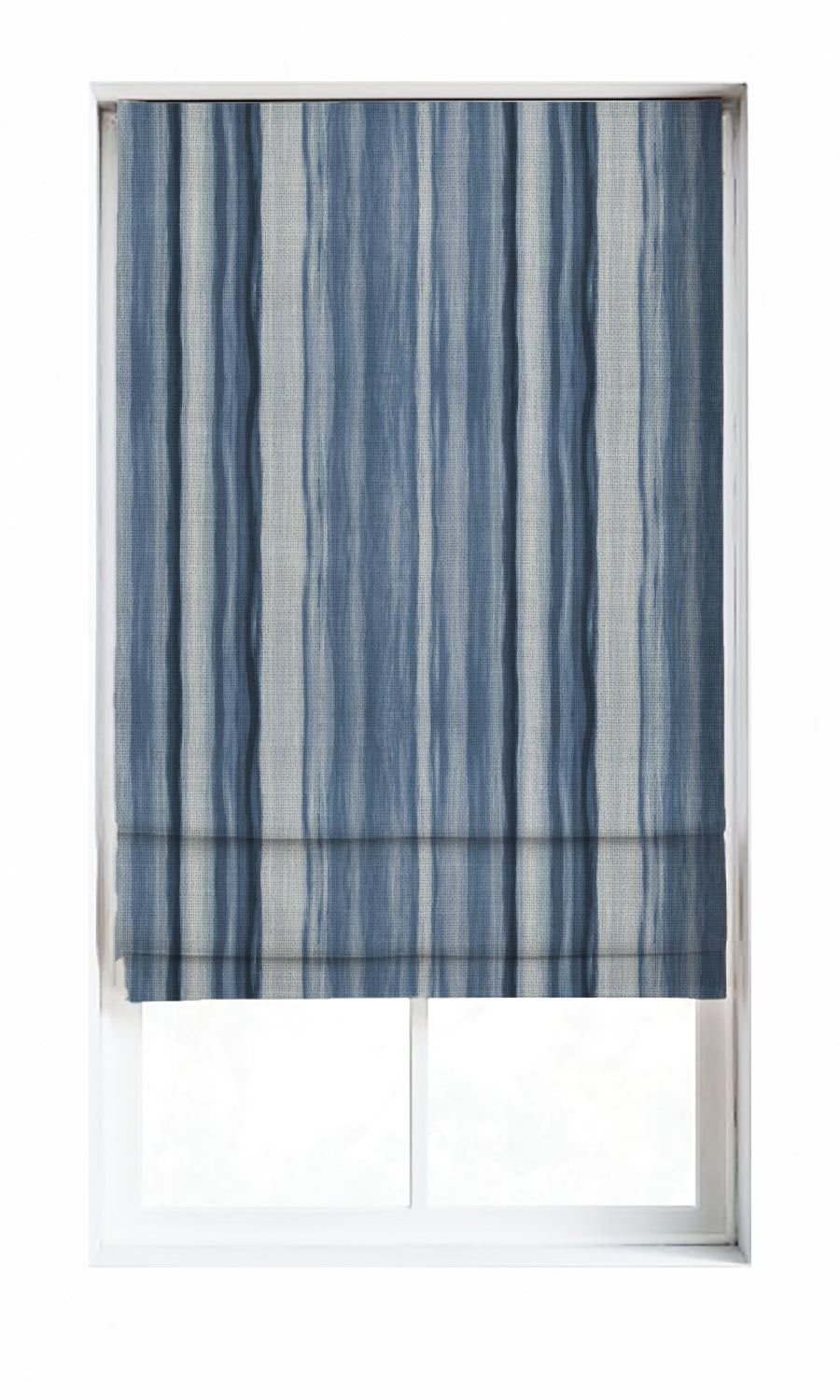 Modern Striped Home Décor Fabric By the Metre (Cobalt/ Denim Blue)