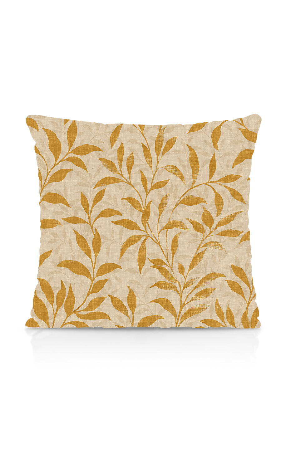 Dimout Floral Fabric Material By the Yard (Yellow/ Ivory)