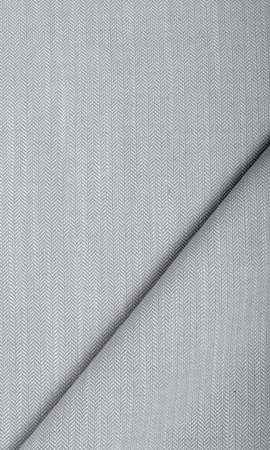 Herringbone Textured Fabric Material By the Yard (Silver Grey)