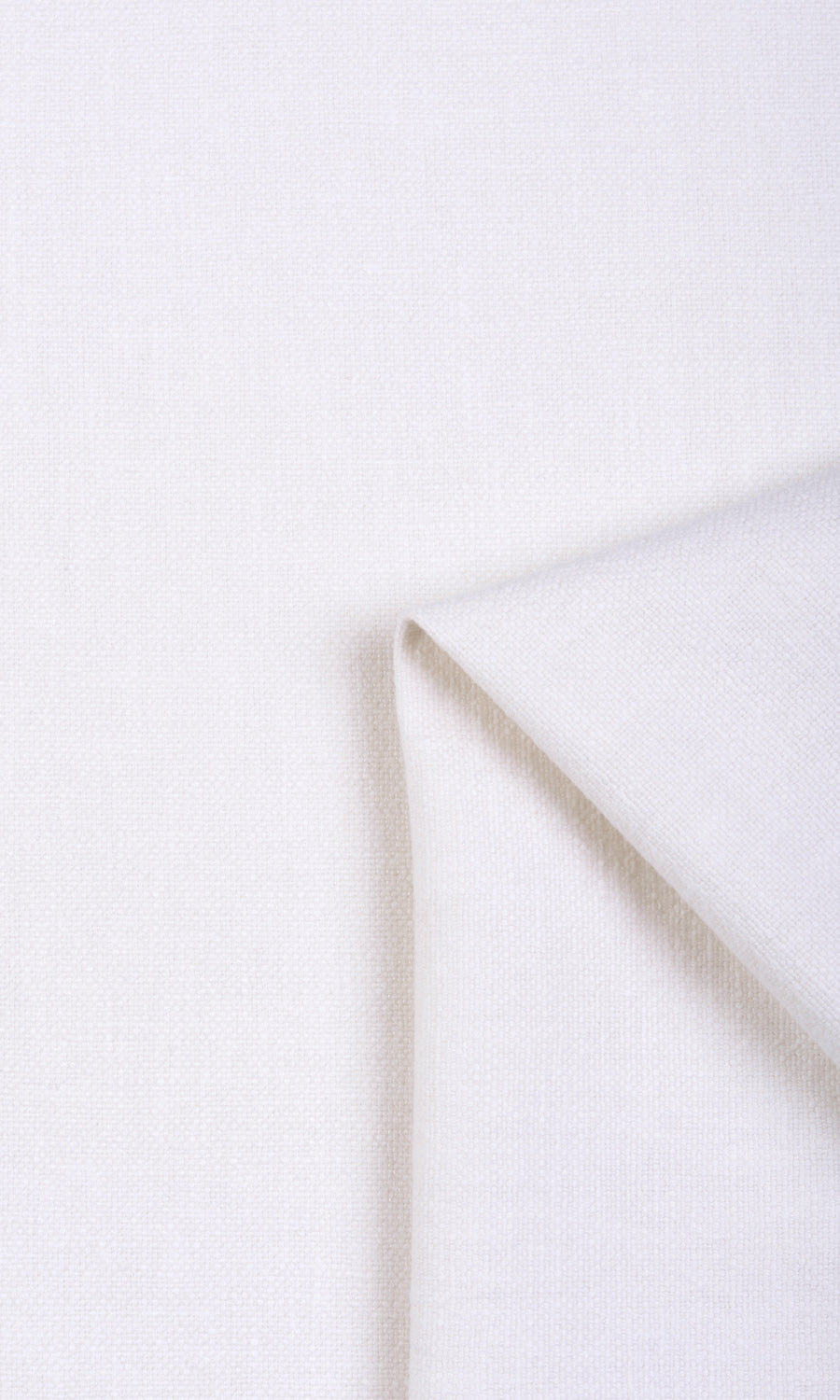 Linen Blend Home Textile Fabric Material By the Yard (White)