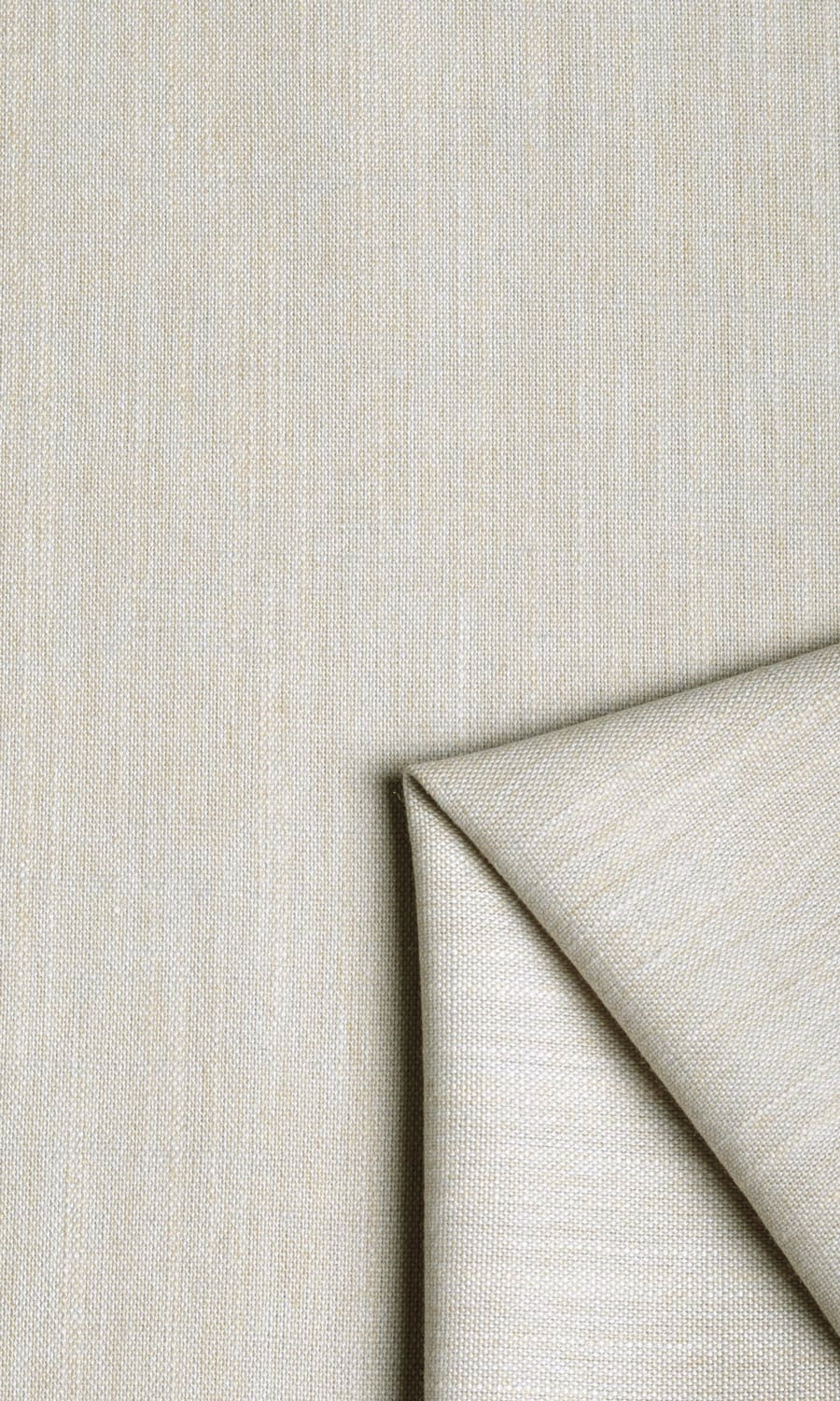 Plain Linen Texture Fabric Material By the Yard (Pale Grey/ Ivory)