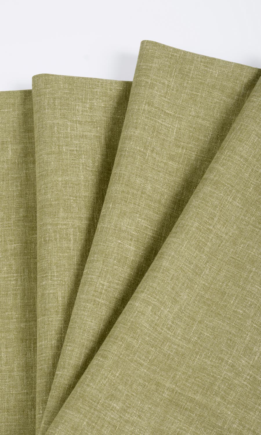 Poly-Cotton Blend Window Treatments Fabric By the Yard (Olive Green)