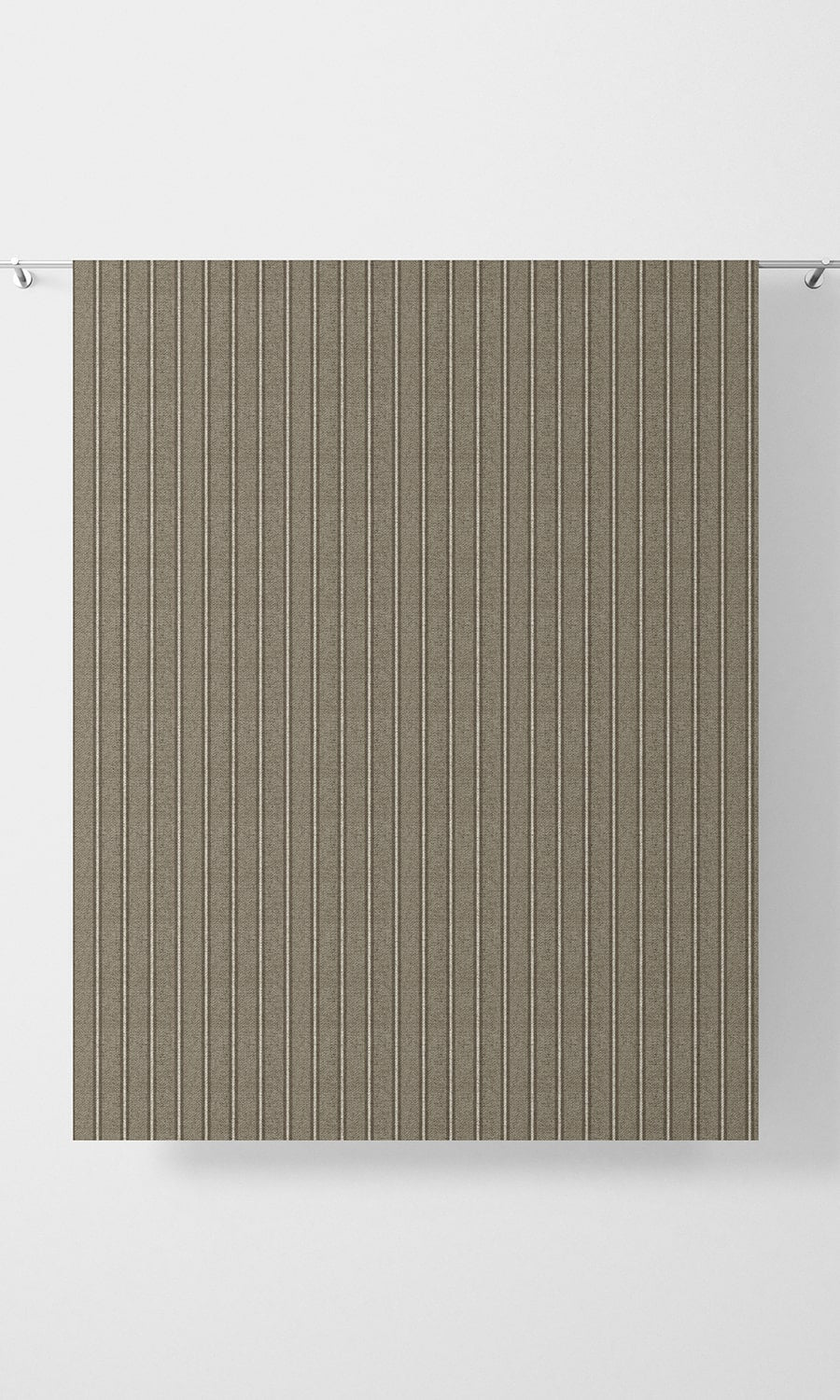 Modern Striped Print Fabric Material By the Yard (Brown & Beige)