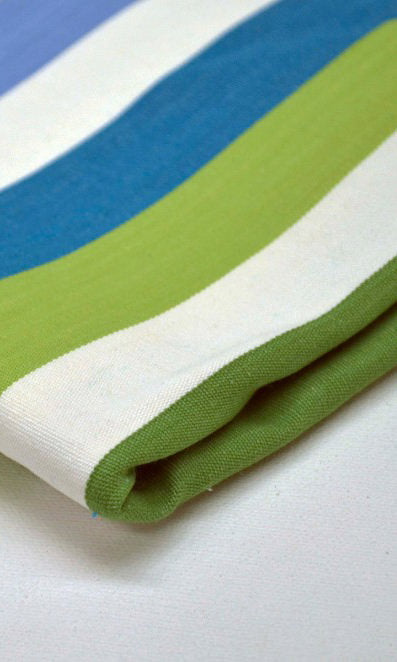 Cotton Fabric Blinds (Blue/ Green)