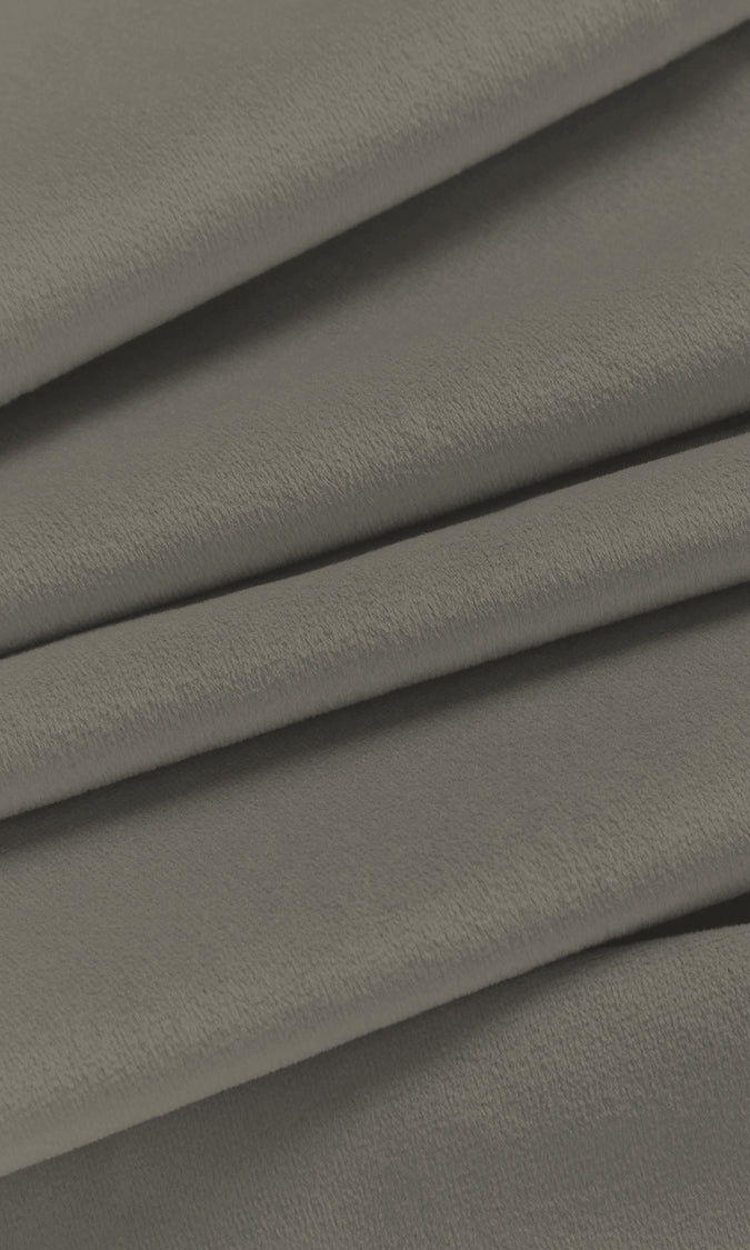 Velvet Home Décor Fabric Sample (Grey)