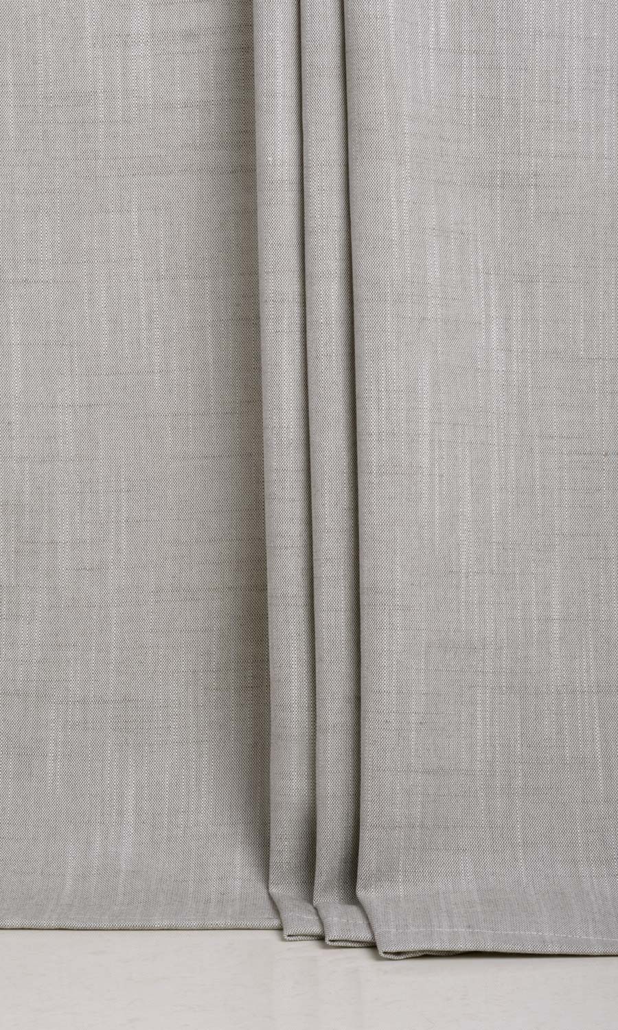 Plain Linen Texture Window Treatments Fabric By the Yard (Warm Grey)