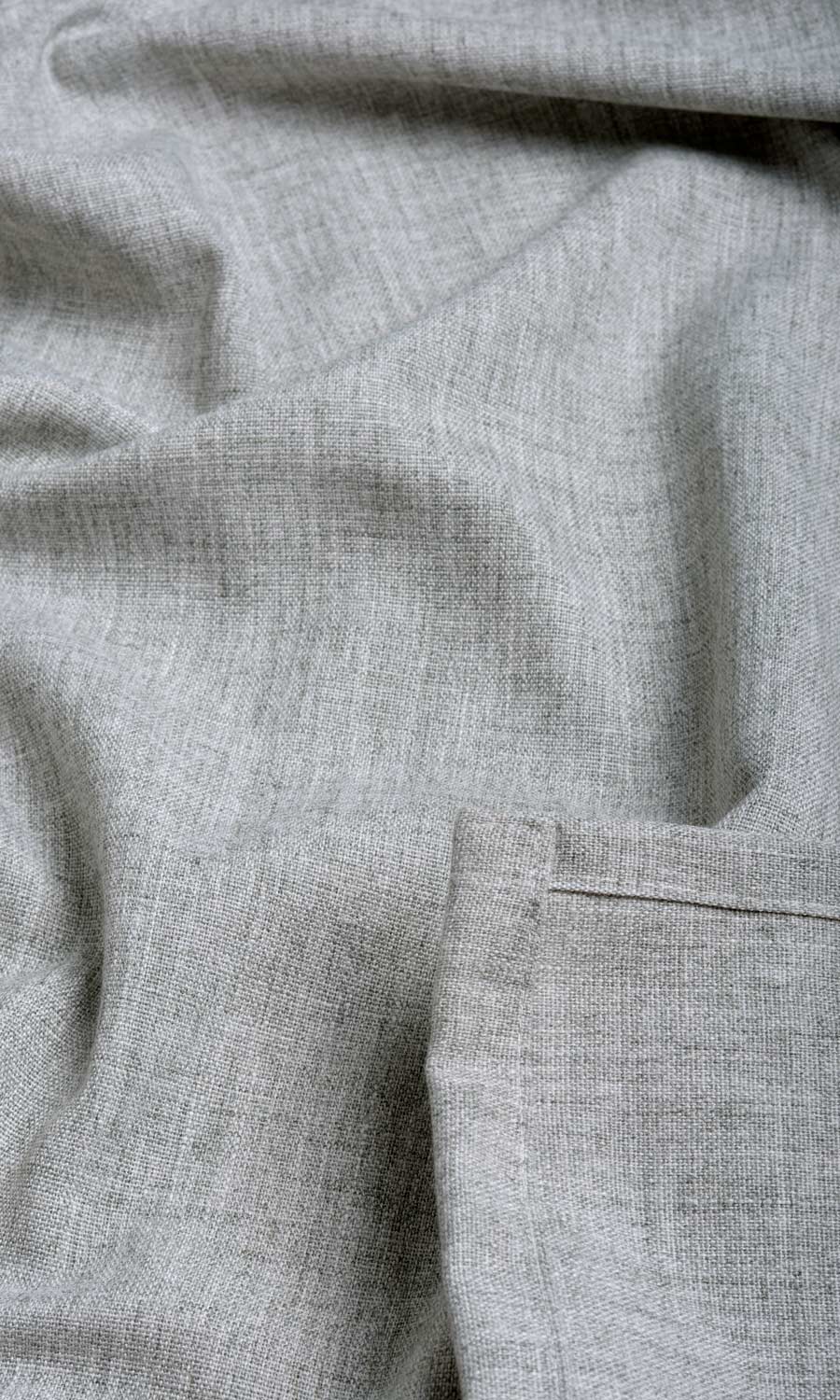 Plain Linen Texture Fabric Sample for Roman Blinds & Shades (Steel Grey)